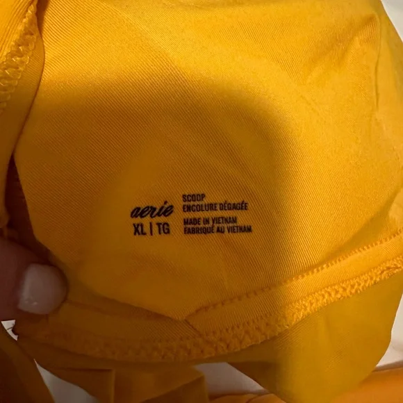 aerie Mustard Yellow High-Waist Bikini Set - Picture 3 of 3